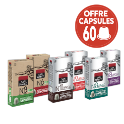 Petite promo moncafeitalien sur les cafés en capsule biodégradable San Marco